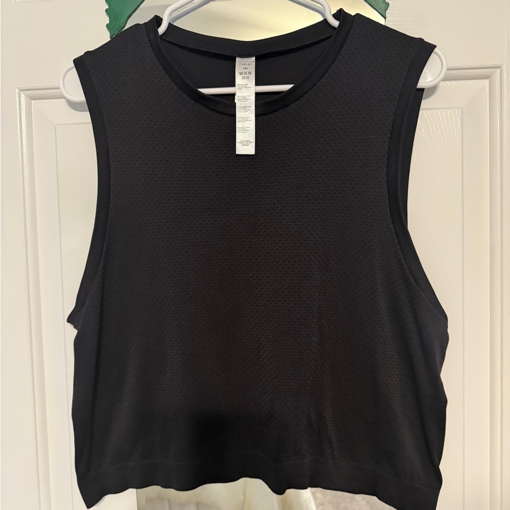 NWOT Varley Page Seamless Crop Tank - Black